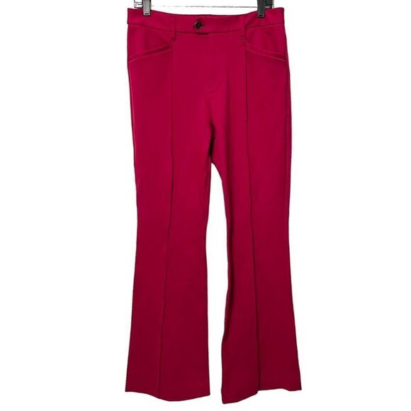 ANTHROPOLOGIE Front Seam Essential Flare Trousers 10 - Picture 2 of 7